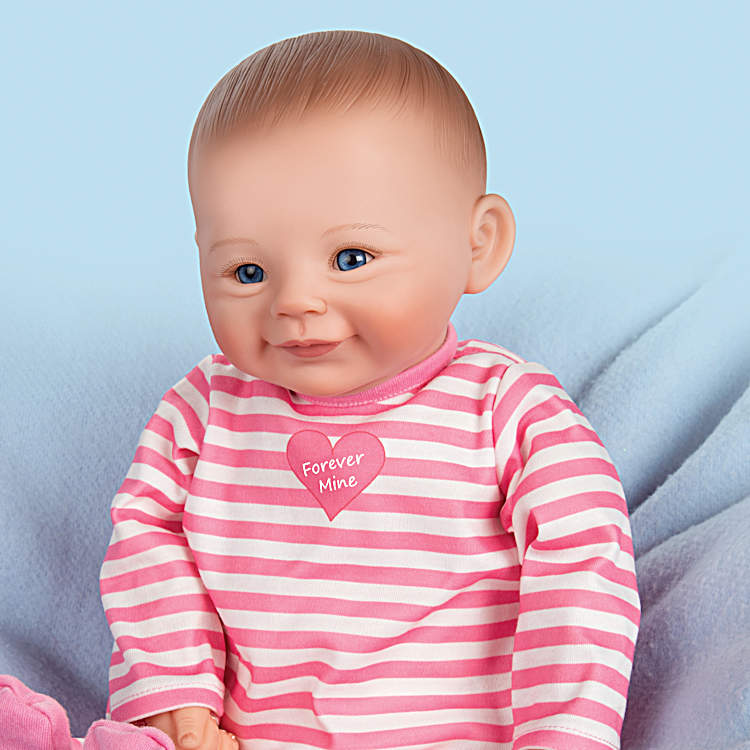 Welcome Home, Forever Mine Lifelike Baby Doll With Pink And White