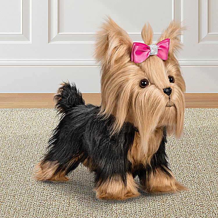 Plush cheap yorkie dog