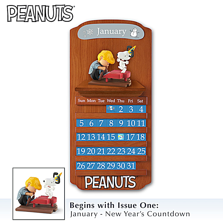 PEANUTS Perpetual Calendar Sculpted Figurine Collection