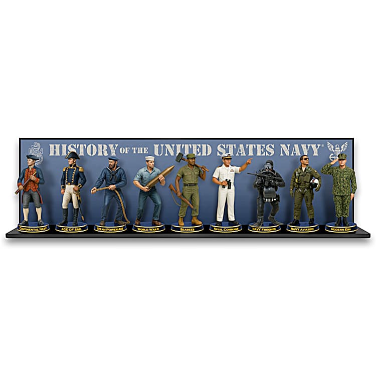 U.S. Navy Hand-Painted Figure Collection Featuring Sailors From