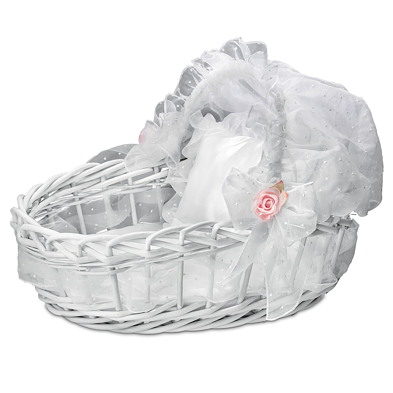 Wicker doll basket deals