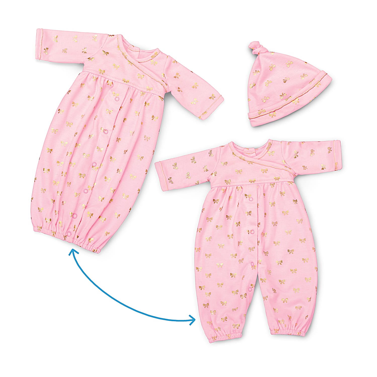 Nap And Play 2 In 1 Baby Girl Doll Accessory Set Featuring A