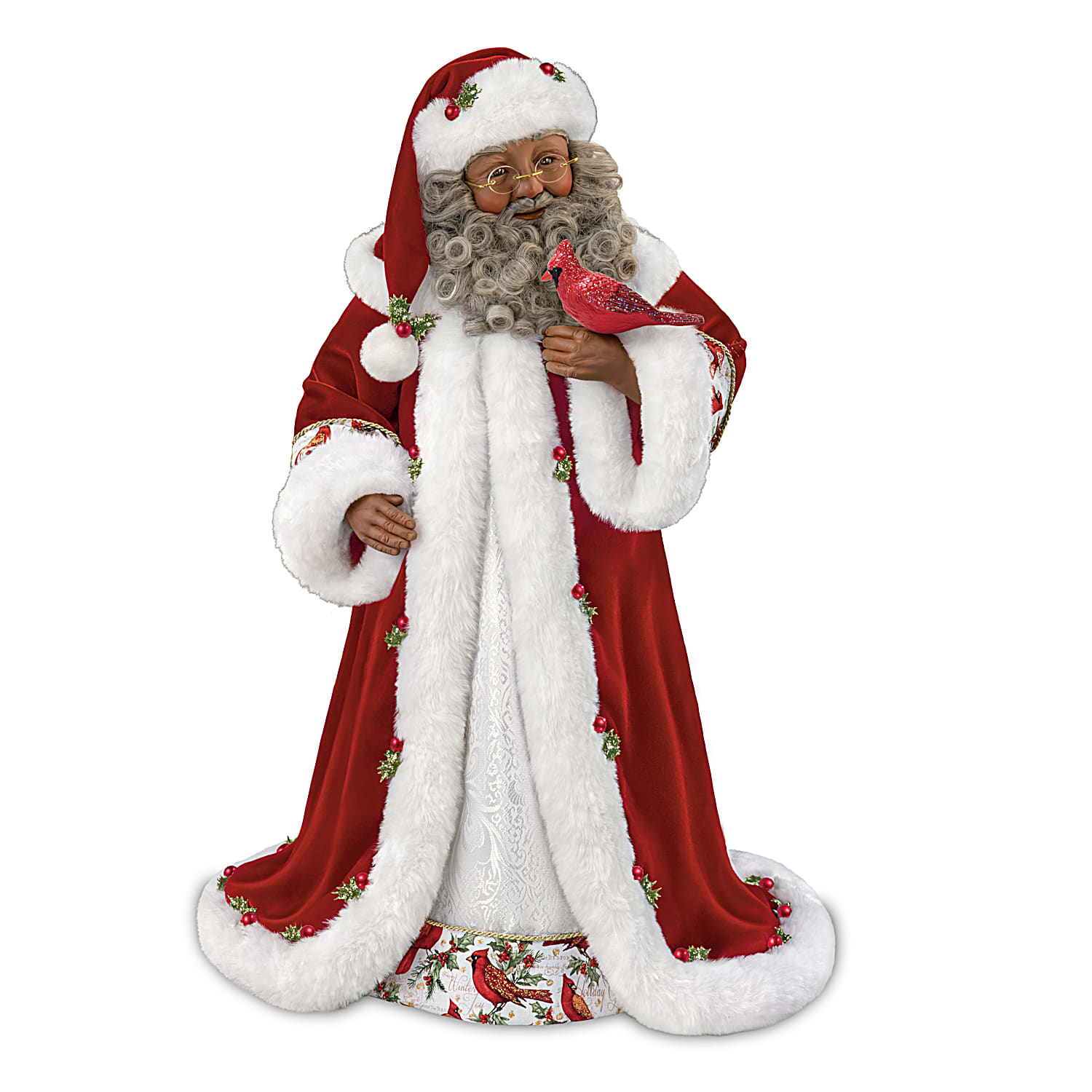 Winter Blessings 23 Tall Hand-Painted Santa Doll By Doll Artist