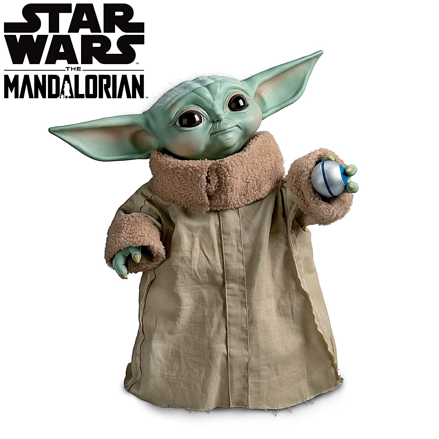 STAR WARS 1:1-Scale 15.5 Tall Hand-Painted Grogu Portrait Figure