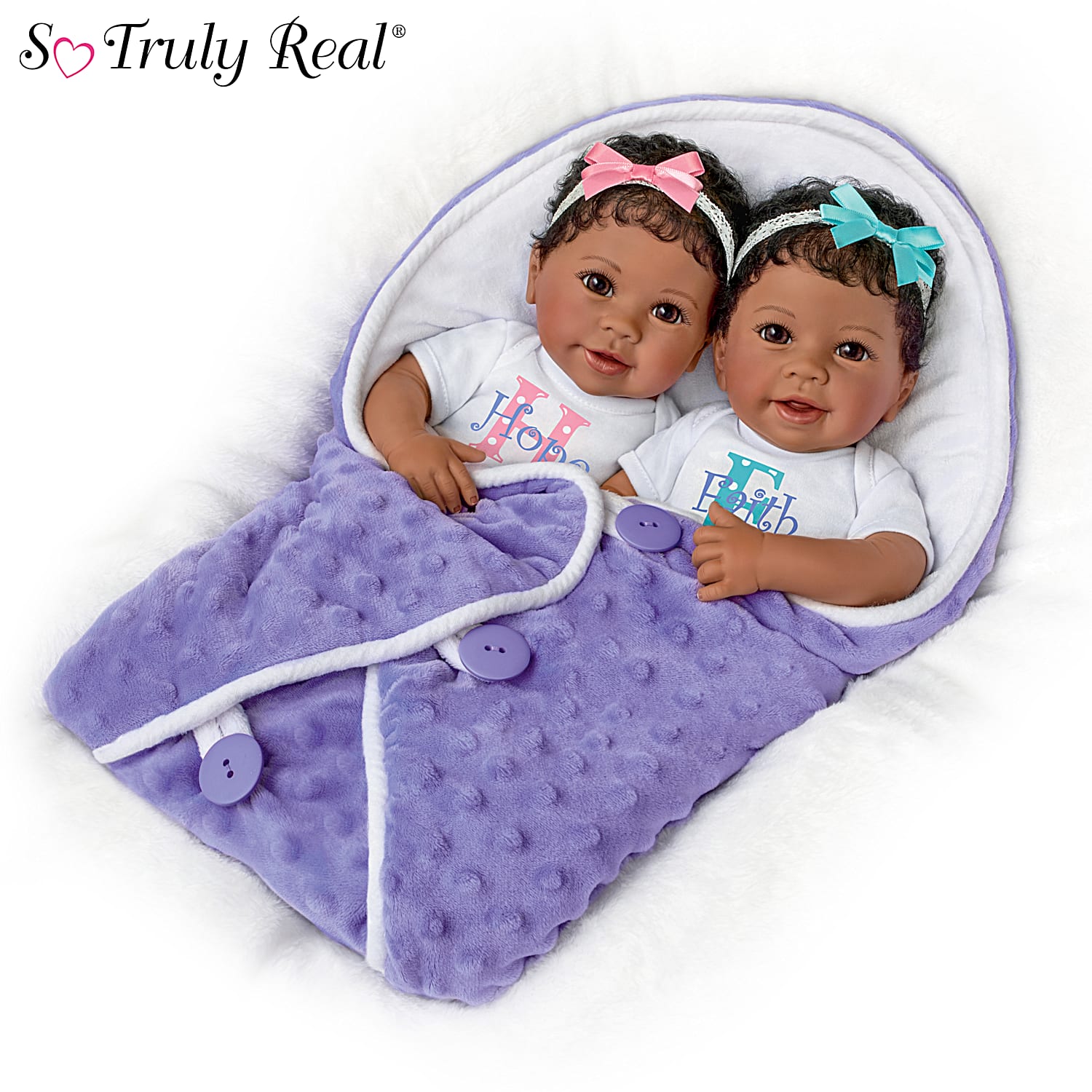 Newborn twin baby dolls top