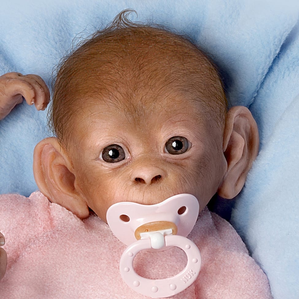 ASHTON DRAKE So Truly Real CLEMENTINE BABY MONKEY Doll. inexpensive