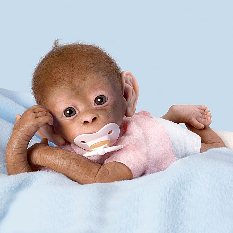 ASHTON DRAKE So Truly Real CLEMENTINE BABY MONKEY Doll. inexpensive