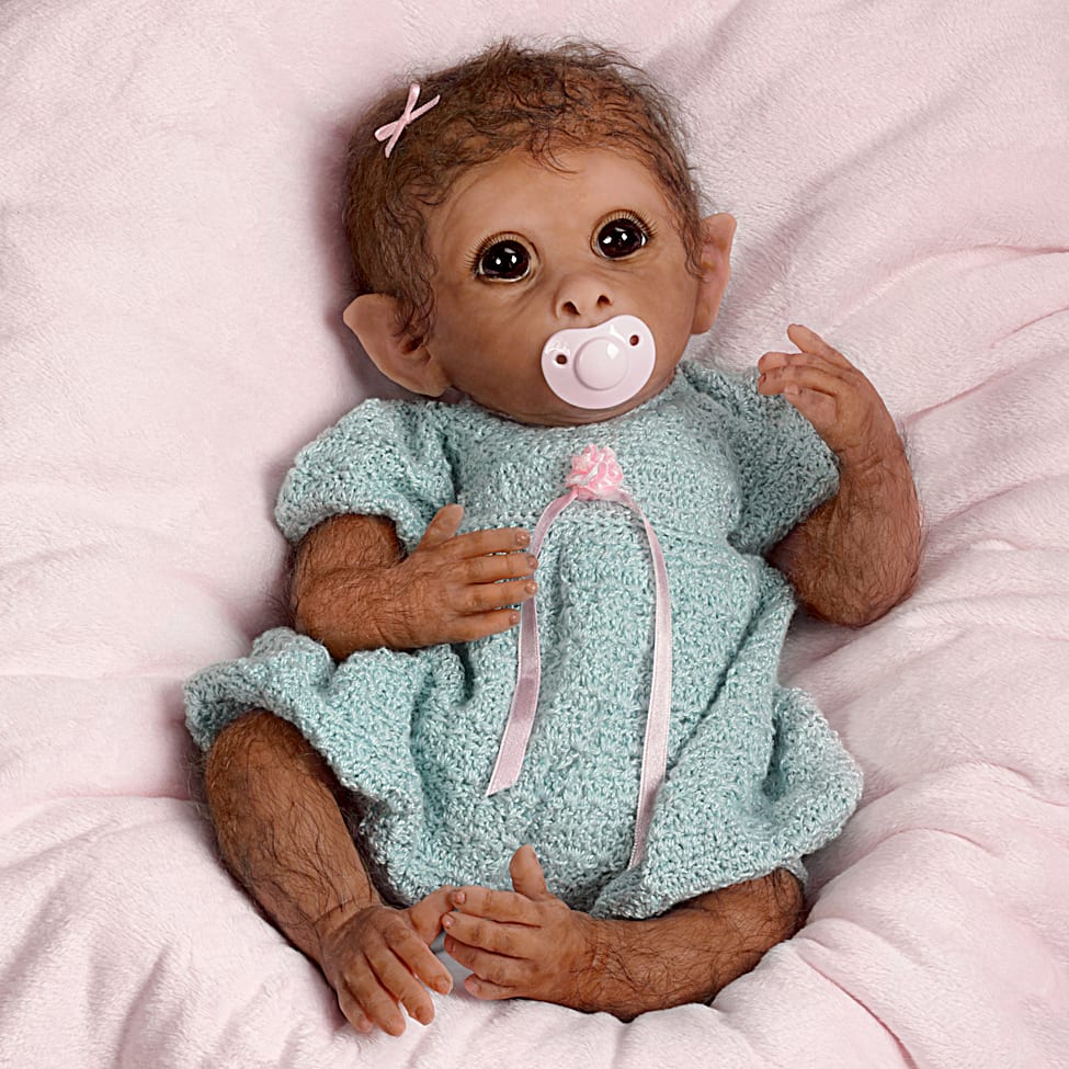 Clementine So Truly Real Lifelike Baby Monkey Doll By Linda Murray