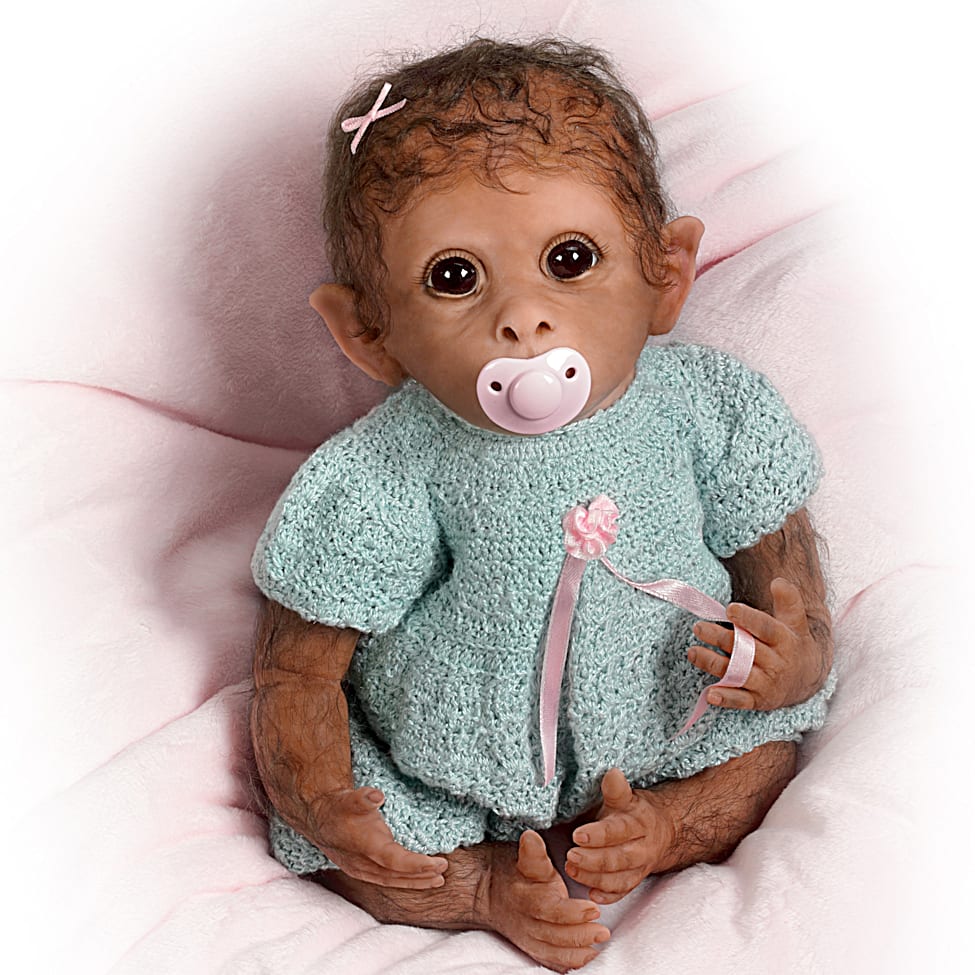 Clementine So Truly Real Lifelike Baby Monkey Doll By Linda Murray