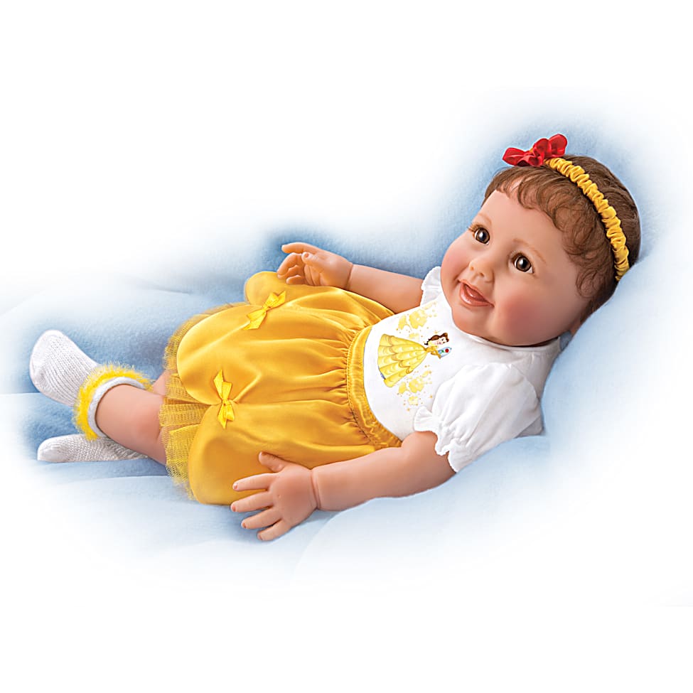 So Truly Real Precious Little Disney Princess Vinyl Baby Doll By Artist Ping Lau With An Elaborate Ensemble Featuring Disney S Belle