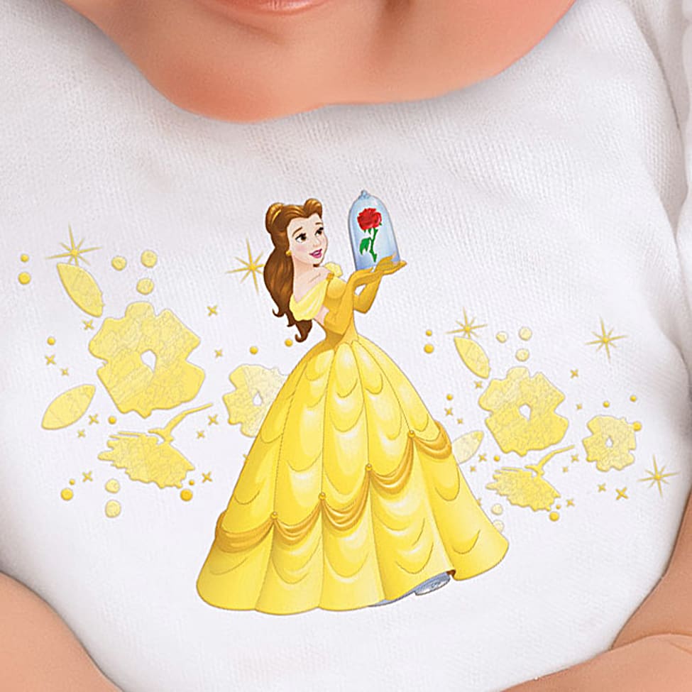So Truly Real Precious Little Disney Princess Vinyl Baby Doll By Artist Ping Lau With An Elaborate Ensemble Featuring Disney S Belle