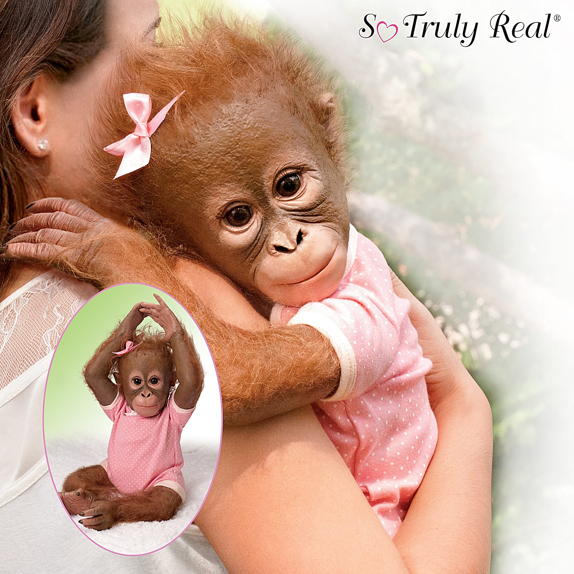 Annabelles Hugs So Truly Real Poseable Lifelike Monkey Doll