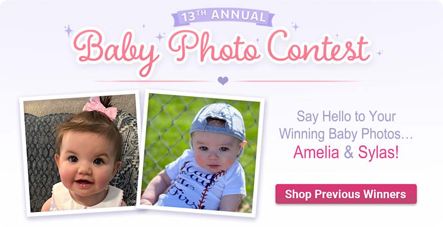 Say Hello to Your Winning Baby Photos - Amelia & Sylas - Shop Now
