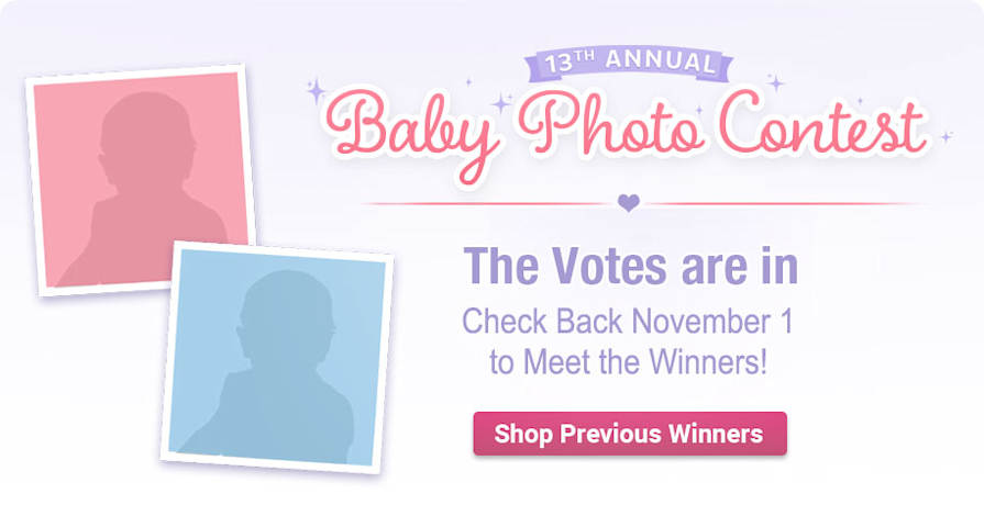 Baby Photo Contest - The Votes are in - Shop Now