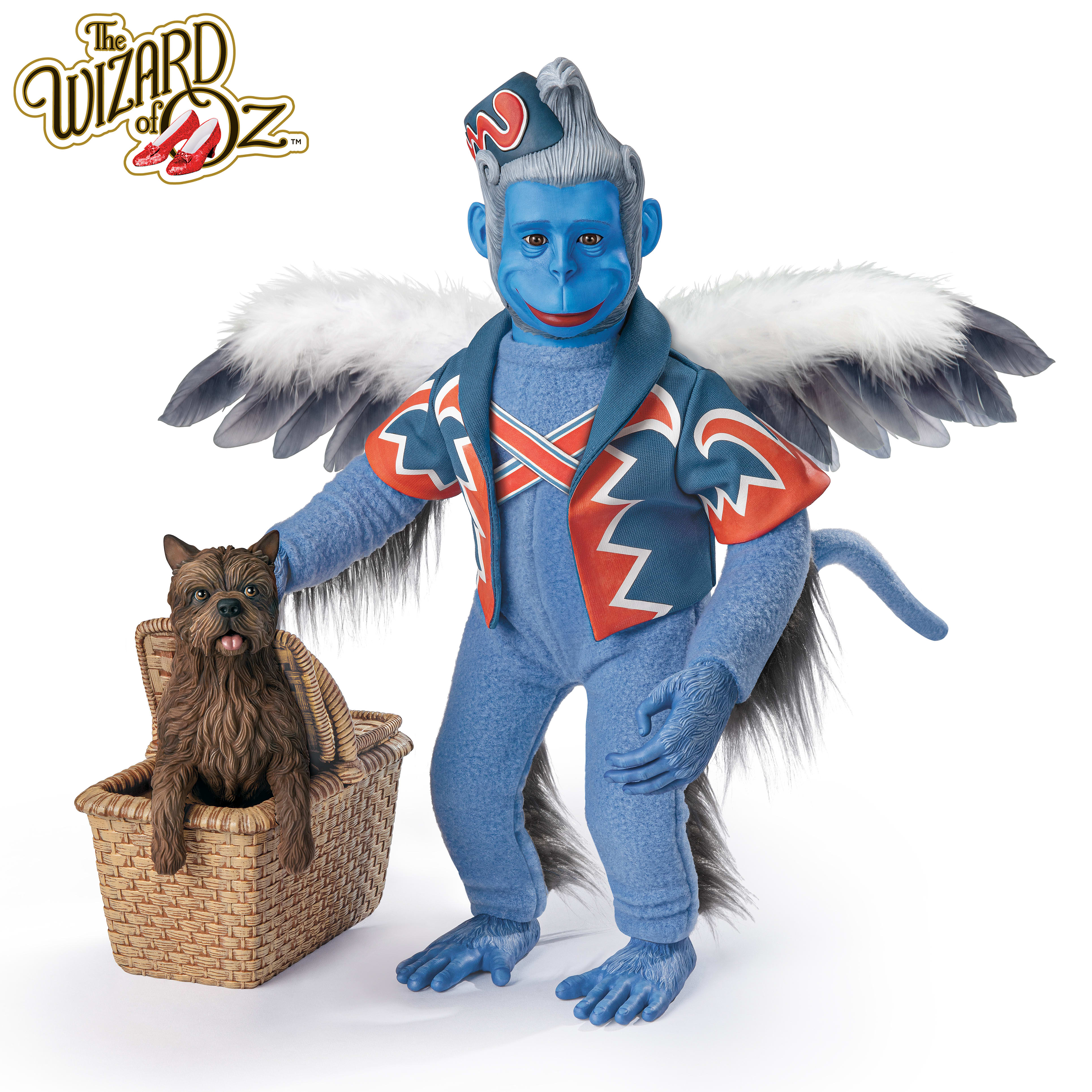 THE WIZARD OF OZ WINGED MONKEY With TOTO Hand-Painted Portrait Figure 