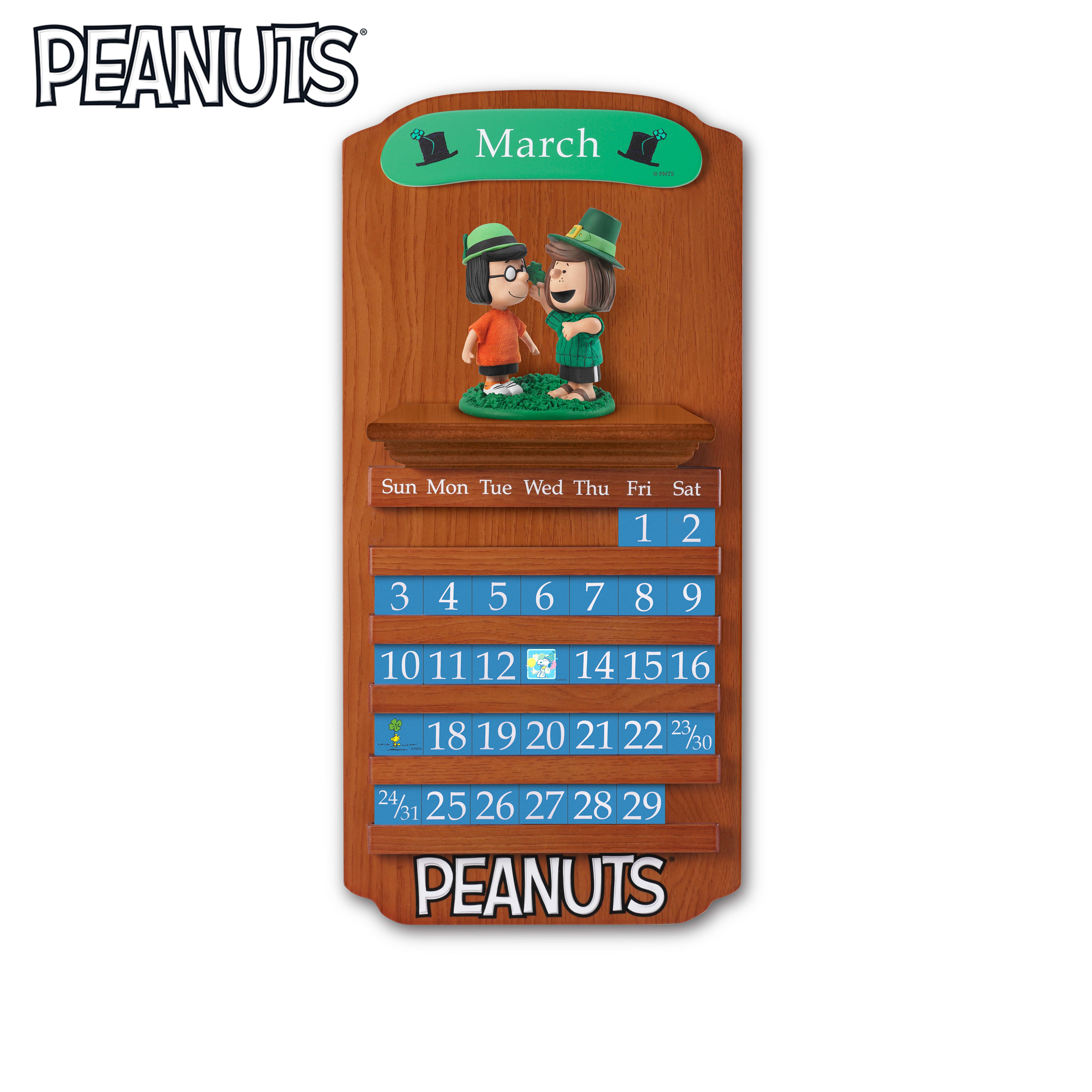 PEANUTS Perpetual Calendar Sculpted Figurine Collection