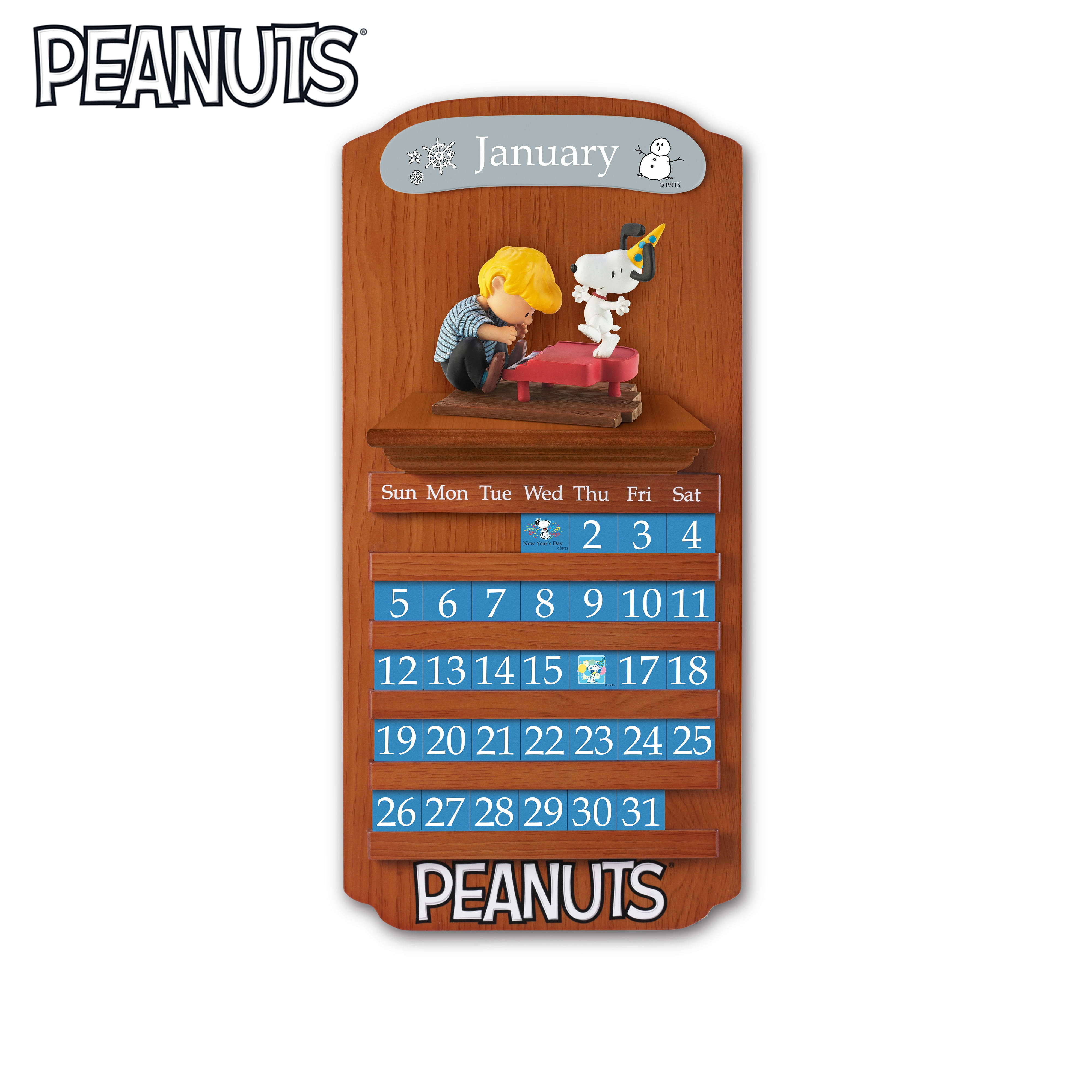 PEANUTS Perpetual Calendar Sculpted Figurine Collection