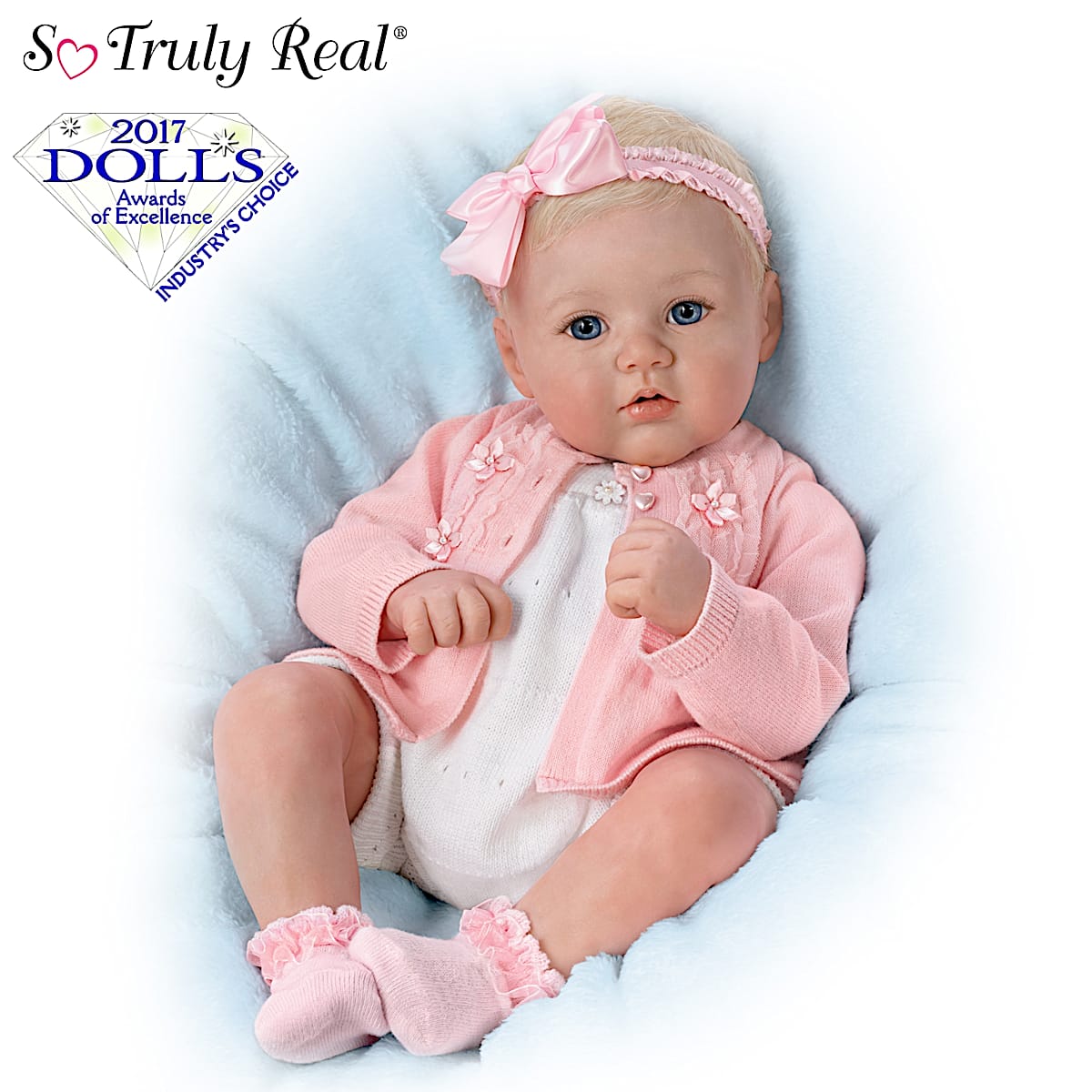 Perfect In Pink Annika Lifelike Poseable Baby Doll
