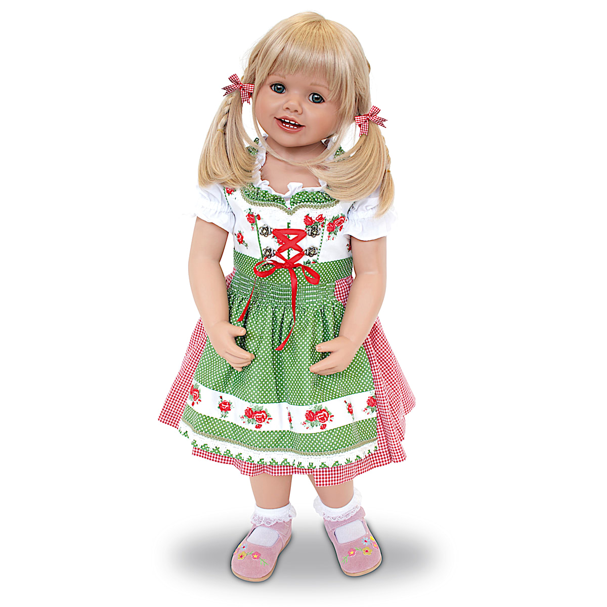★フライズ Ashton Drake Doll ~★新品 未開封品☆ Louisa Lifelike Child Doll Wearing An Authentic Bavarian Costume