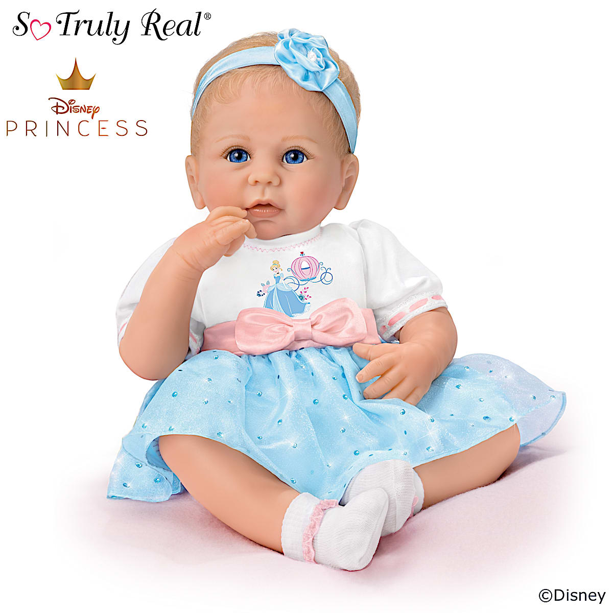 So Truly Real Little Baby Girl Vinyl Baby Doll Weighted To Feel