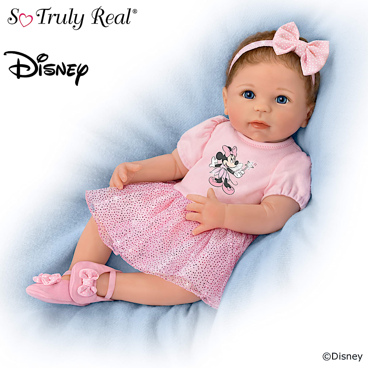 Sparkle, Shimmer, And Shine! Disney Vinyl Baby Doll By Artist Linda Murray  Featuring A Minnie Mouse Inspired Sparkling Fairy Outfit With A Dazzling  2-Lyer Tulle Skirt