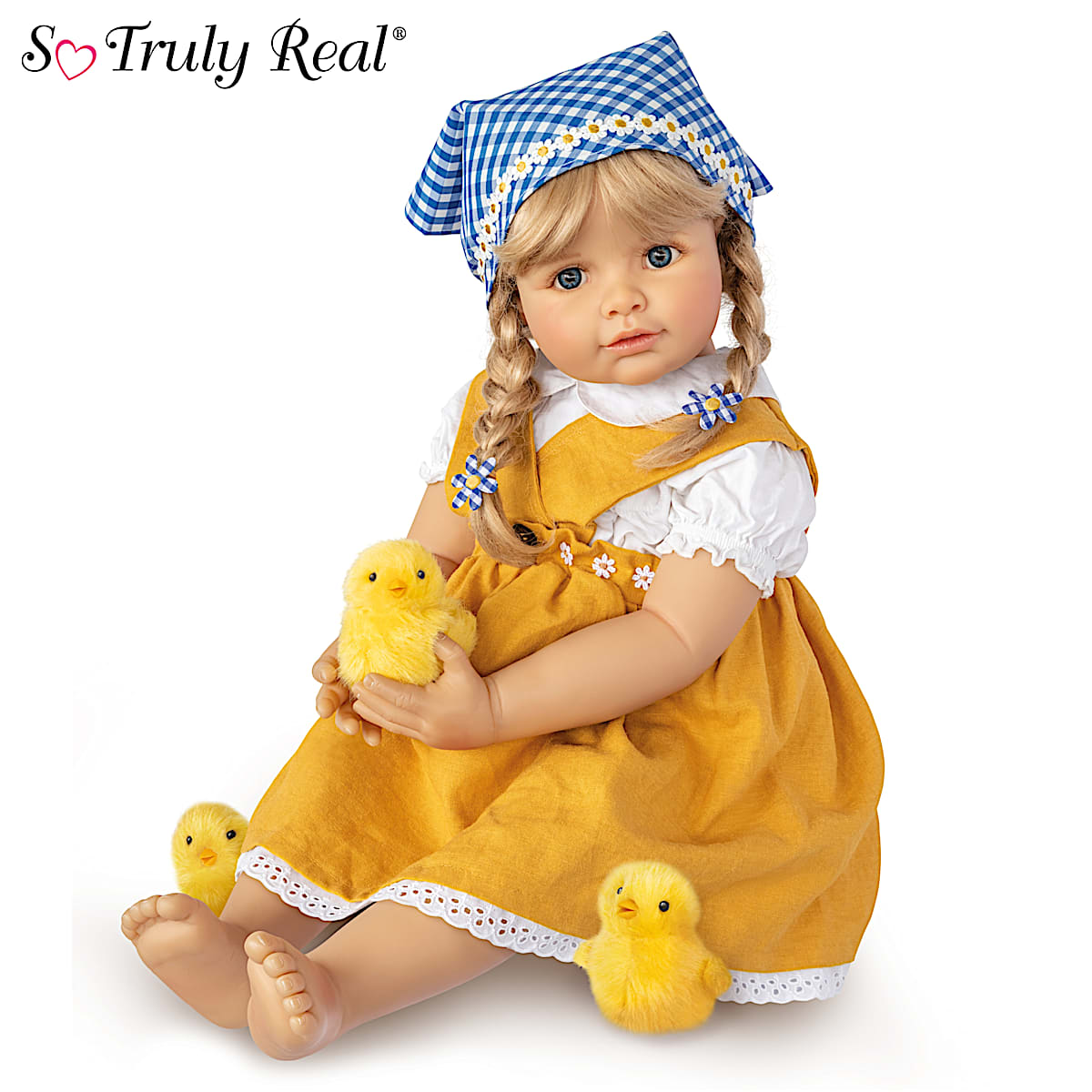So Truly Real Emma With Chicks German Inspired Child Doll & Plush