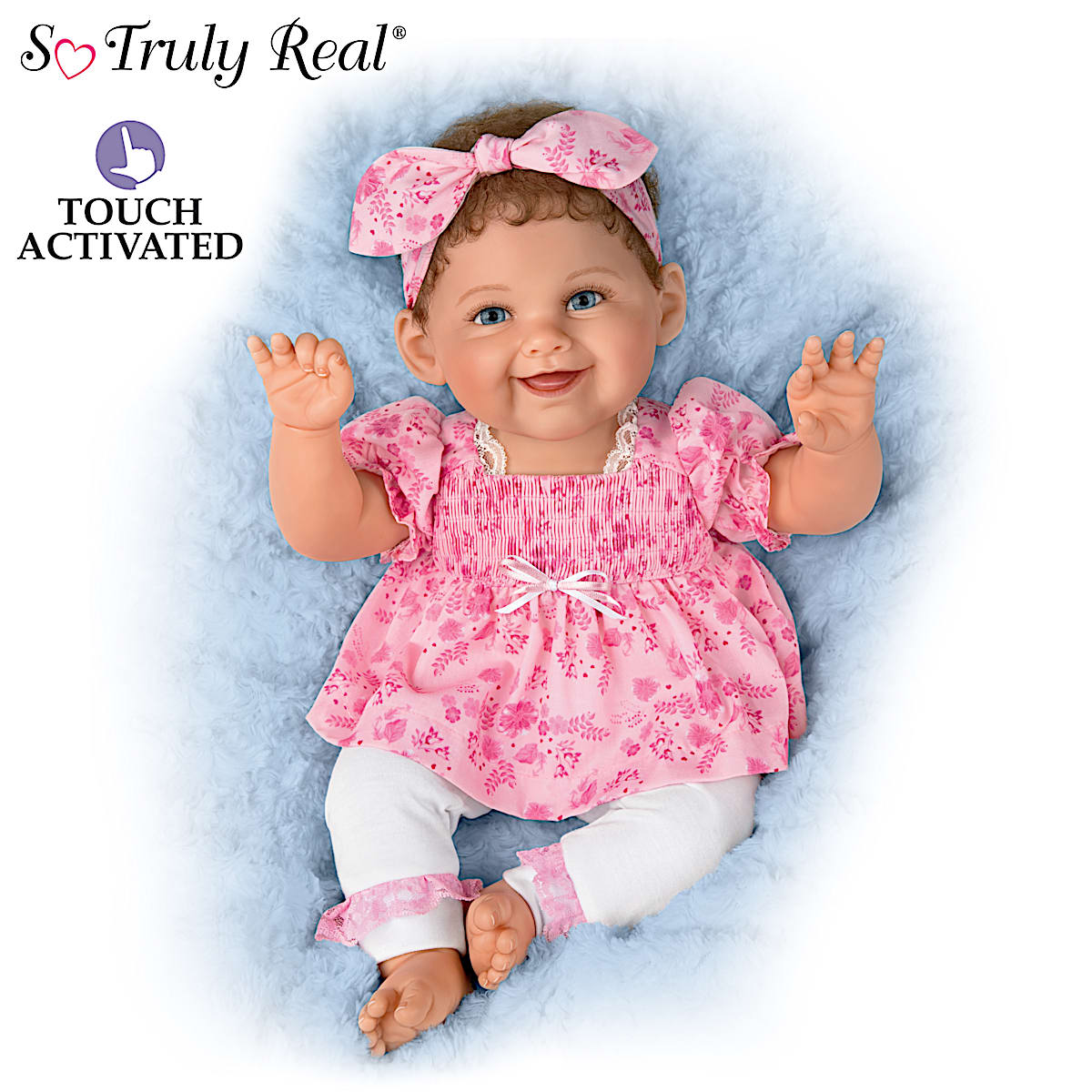 Touch Activated Realistic Baby Doll That Speaks And Giggles When