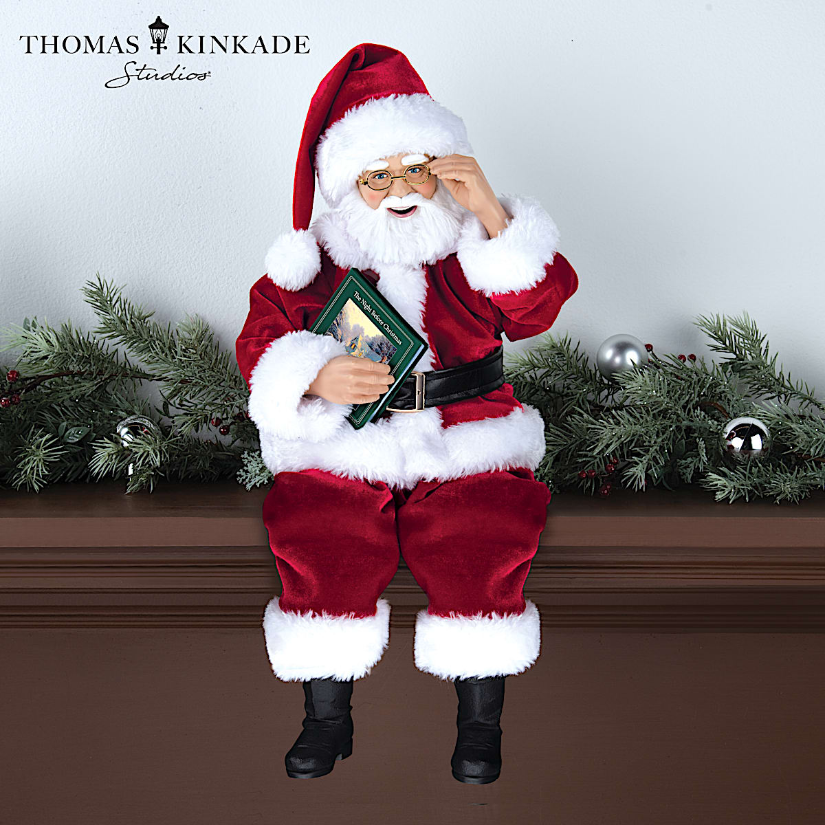 Speaking Santa Doll with Classic Recording by Thomas Kinkade