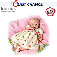 Lily Rose Silicone Baby Doll With 7-Piece Layette Set