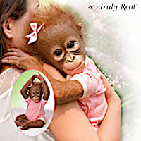 "Annabelle's Hugs" Lifelike Baby Monkey Doll By Ina Volprich