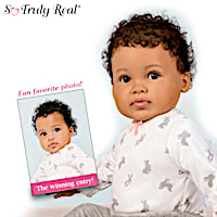 So Truly Real Little Baby Girl Vinyl Baby Doll Weighted To Feel