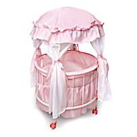 "Royal Baby" Domed Canopy Crib For 18" Dolls