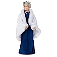 Queen Elizabeth II Poseable Argil Porcelain Portrait Doll