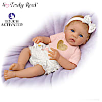 So Truly Real Little Baby Girl Vinyl Baby Doll Weighted To Feel Like A  Newborn With Magnetic Pacifier