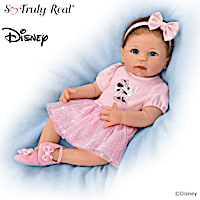Poseable Baby Doll With 3-Piece Disney Minnie Mouse Outfit