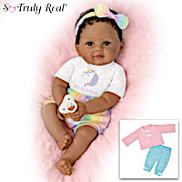 One-Of-A-Kind Ciara Poseable Baby Doll With Extra Outfit