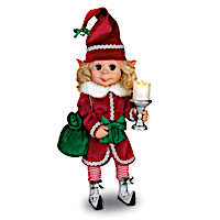 Merry The Christmas Elf Doll With An Illuminating Candle