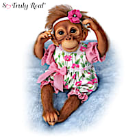 "Precious Poppy" Poseable Lifelike Monkey Doll