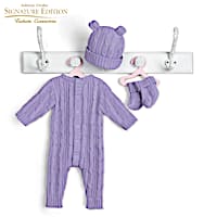Cable Knit Set By Victoria Jordan For 17" To 19" Baby Dolls