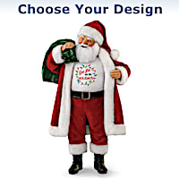 "Make It Merry" Santa Doll: Choose Your T-Shirt Design
