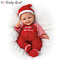 First Christmas Little Miss One-derful Baby Doll