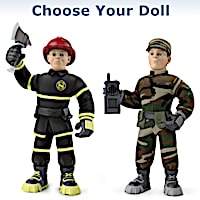 Everyday Heroes Military Max And Fireman Finn Plush Figures
