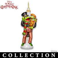 Disney's The Muppet Christmas Carol Blown Glass Ornaments