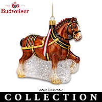 Budweiser 150th Anniversary Blown Glass Ornament Collection