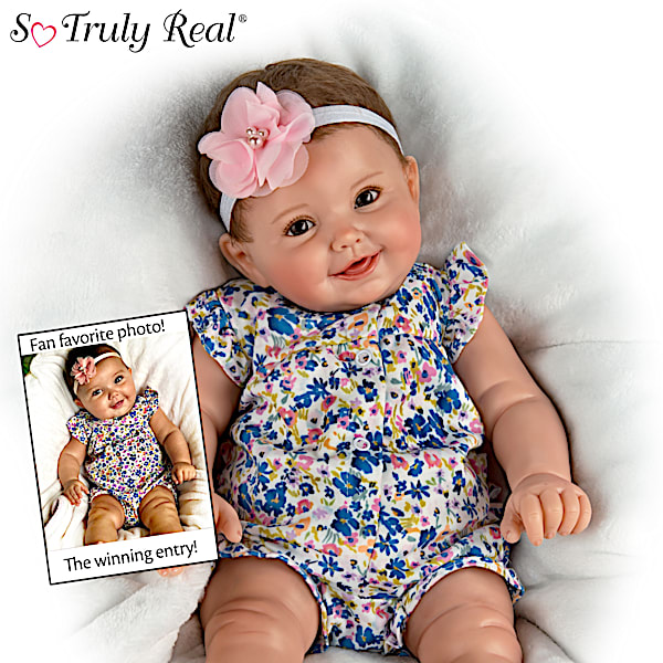 11th Annual Ashton Drake Baby Photo Contest Winner Harmony Baby Doll With Custom Designed Outfit