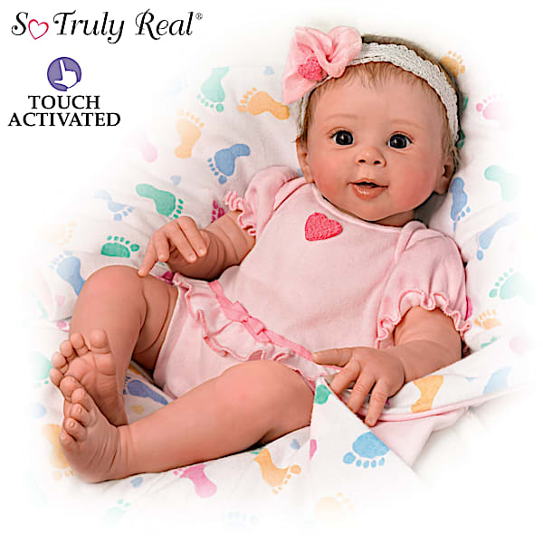Ella Realistic Touch-Activated Weighted Baby Doll