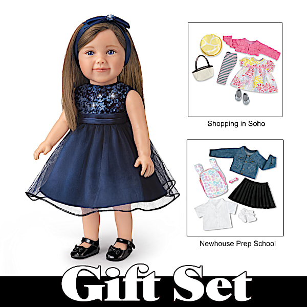 Lucys Big Adventures 18 Tall Lifelike Child Play Doll With Custom Designed Outfits